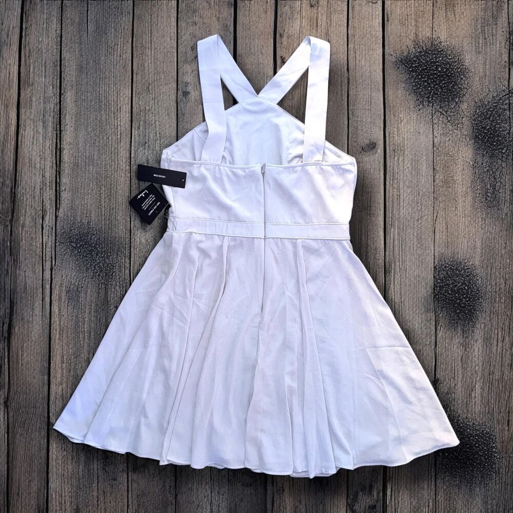 Women's NWT| Lulus |Forevermore Grey Skater Dress |Size M - Picture 4 of 6